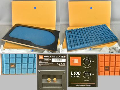 Jbl-L100 Classic monitors orange / blue